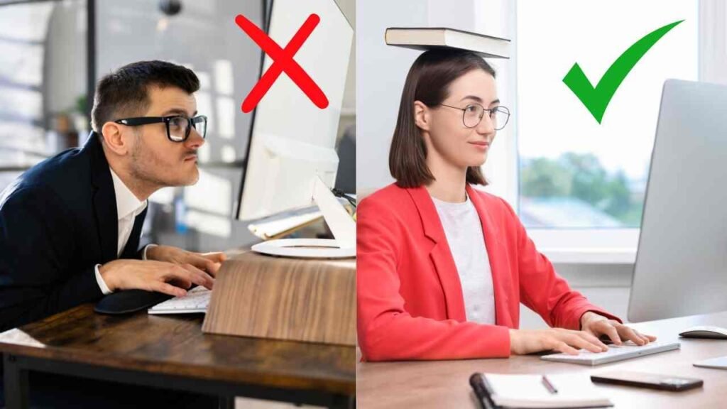 Cómo Prevenir Enfermedades Laborales: Bienestar Laboral y Salud 3 postura correcta en la oficina