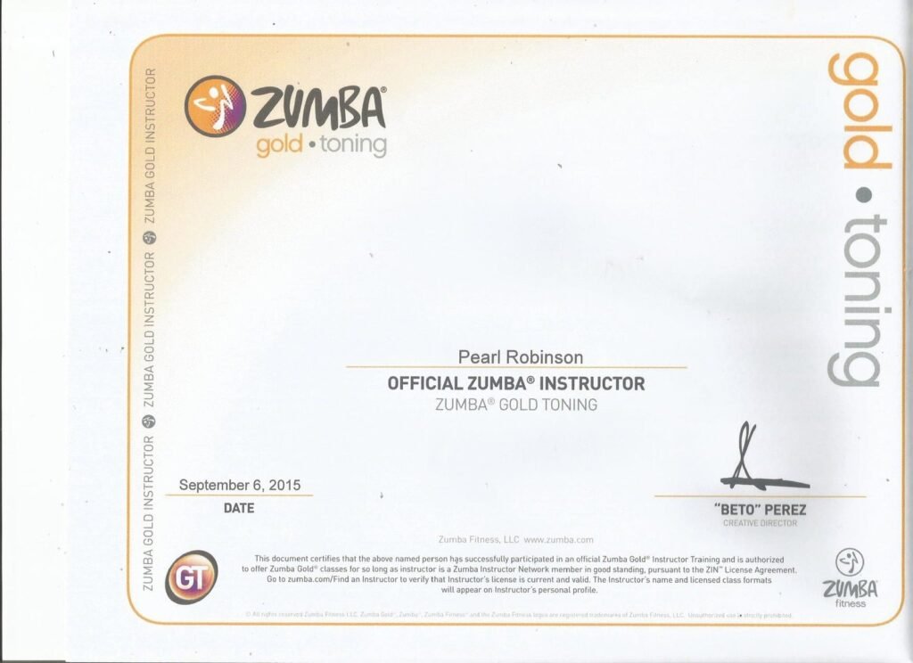 ZUMBA GOLD-TONING