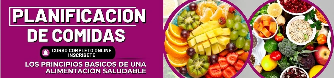 curso planificacion comidas saludables